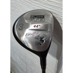 Killer Bee Golf Black Rock 3 Wood 44" Stiff Graphite Shaft New Grip Headcover